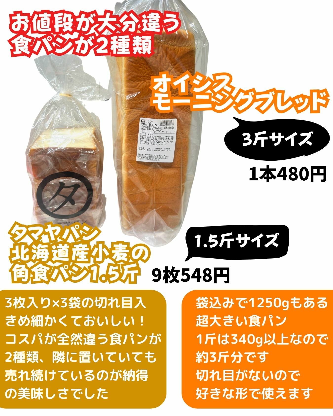 【コストコ】関西エリア限定　食パン2種