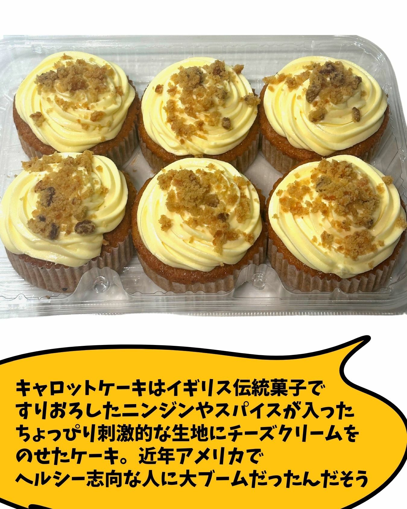 【コストコ】新商品キャロットカップケーキ