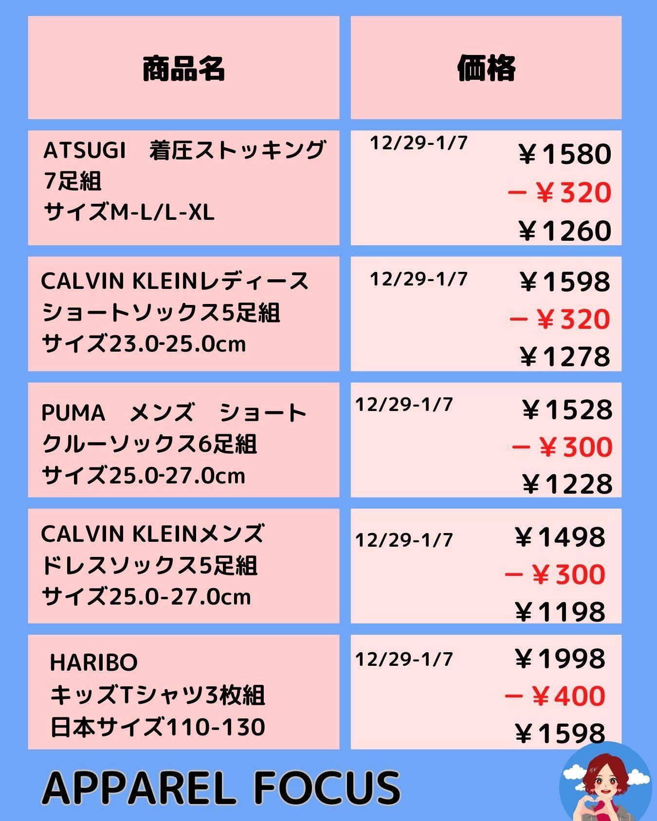 コストコ全国共通メルマガ割引情報12/29～