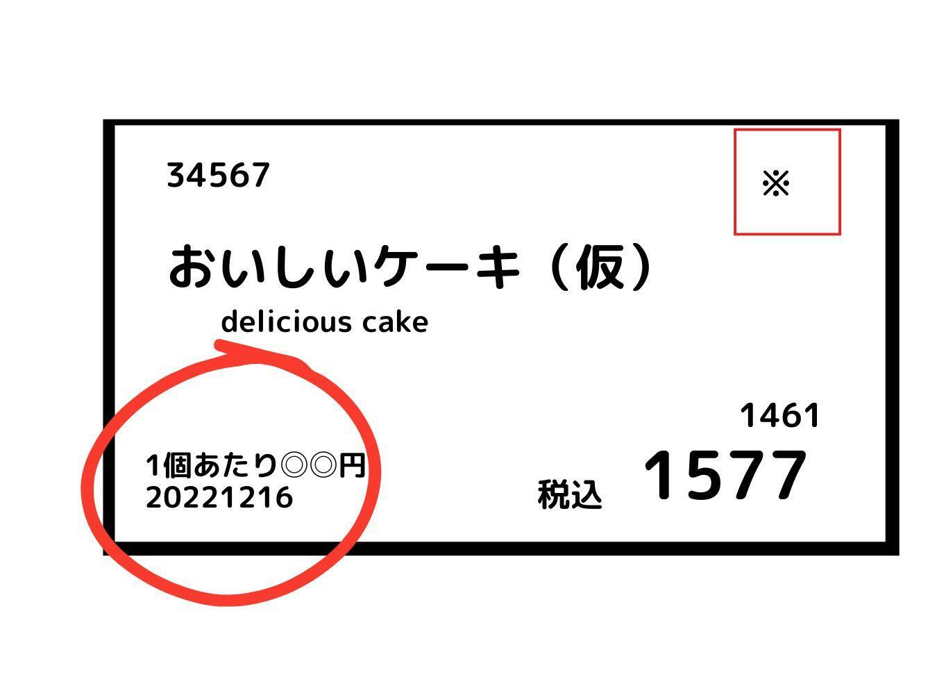 コストコの値札の見方