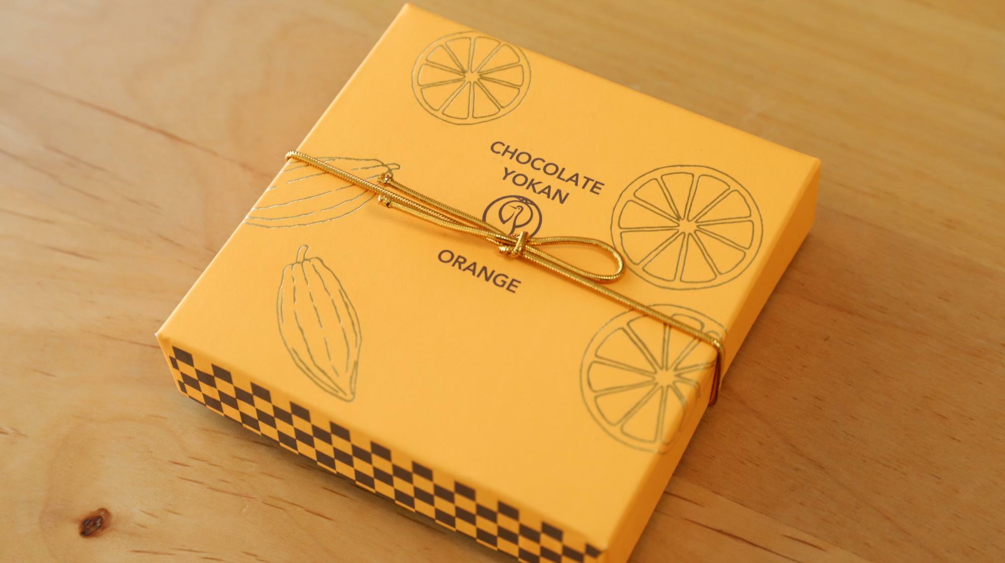 人気のある京都の鶴屋吉信チョコレート羊羹 オレンジ