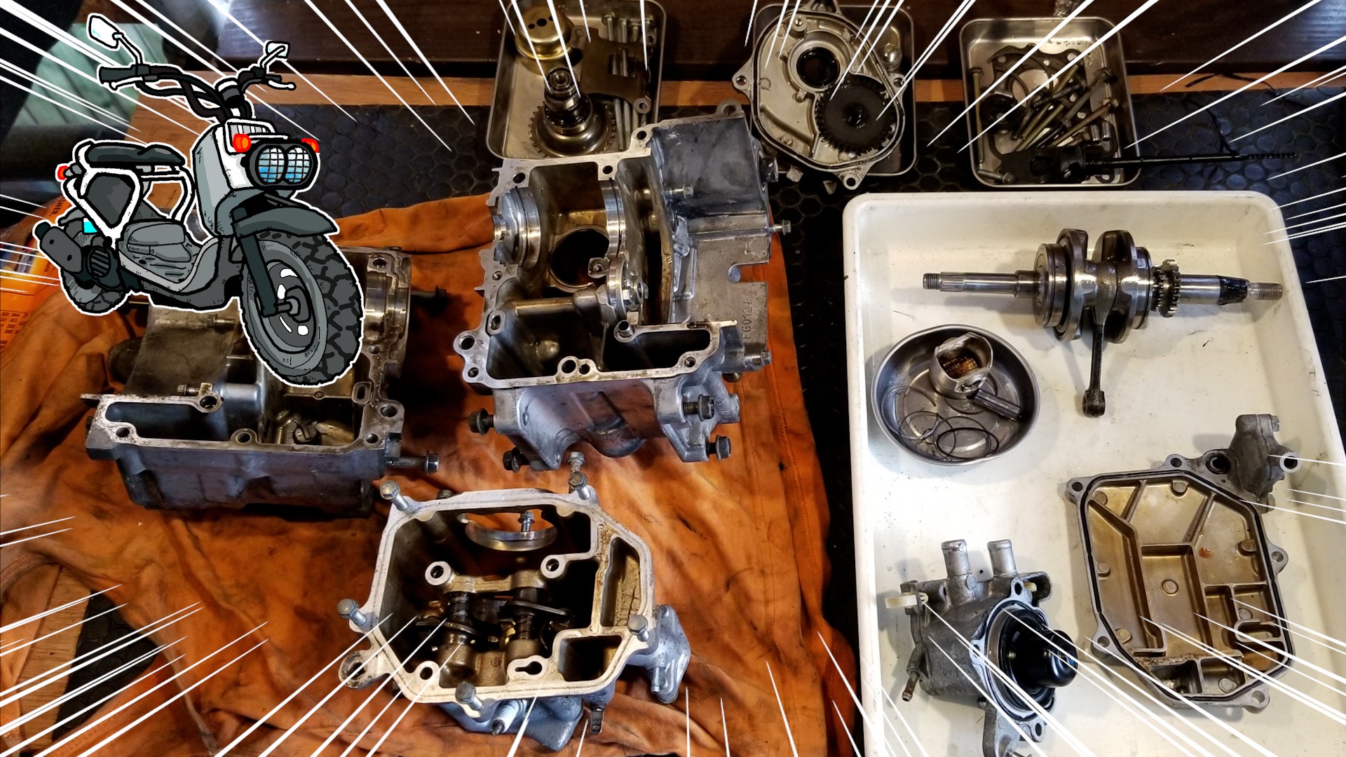 ホンダズーマーエンジン（ズーマー リード100エンジン （ホンダ