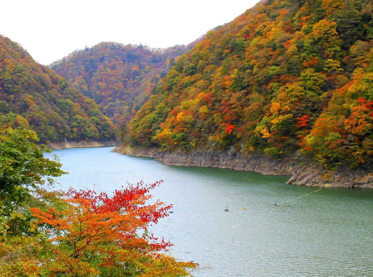 日光市の秘境の紅葉。さてここはどこでしょう！