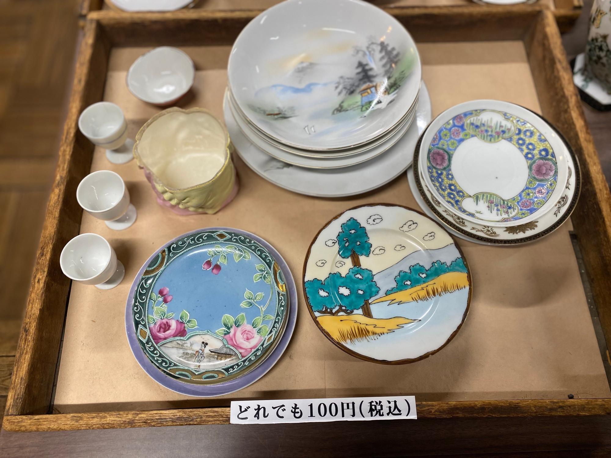 大珍品　オ－ルドノリタケ「昭和四年七月名古屋防空演習記念」サラダボウル レトロ雑貨 名古屋製陶会社 オールドメイトー(名陶) 昭和中期