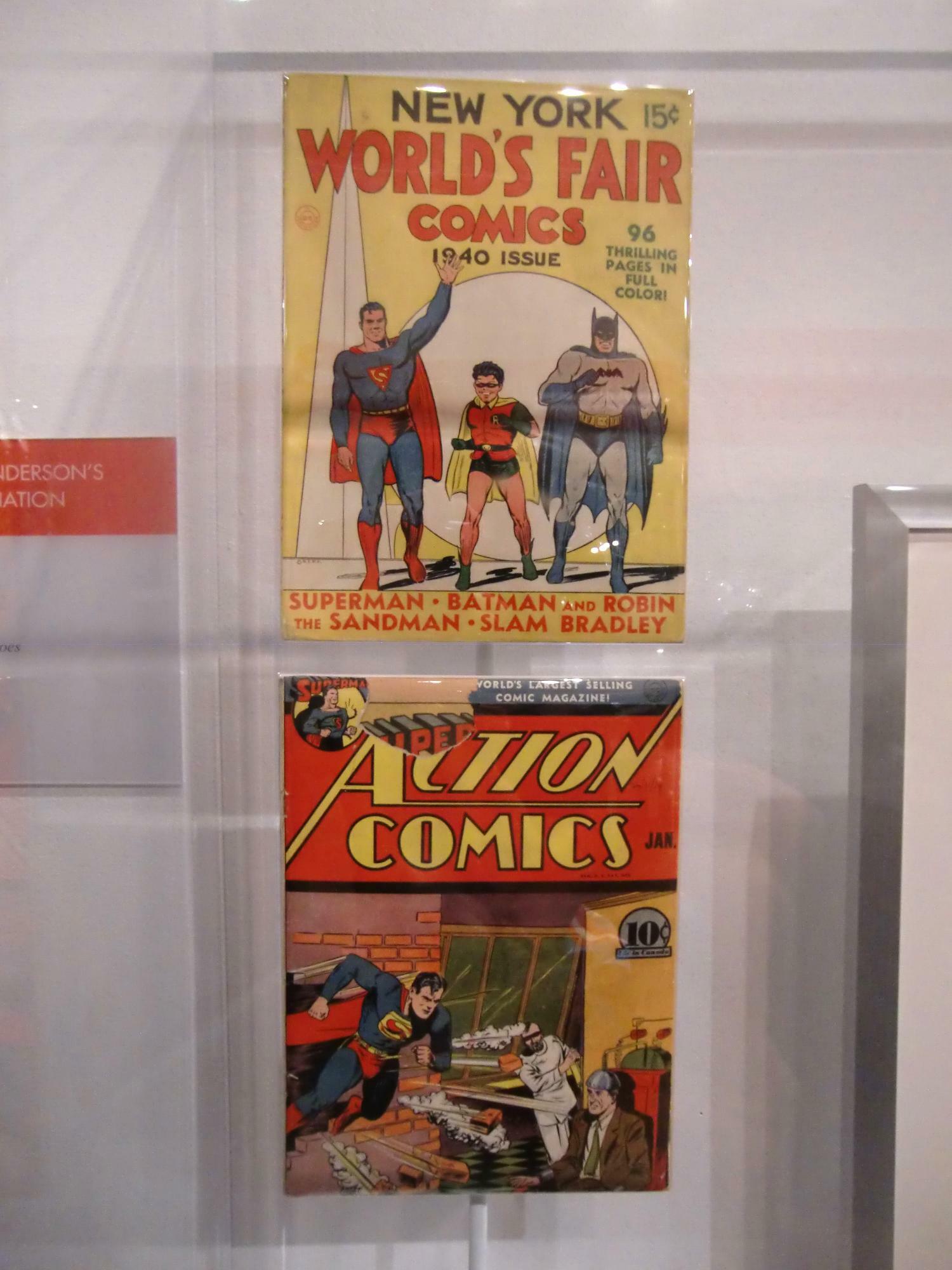 1940年発行　ACTION COMICS（2012年　筆者撮影）