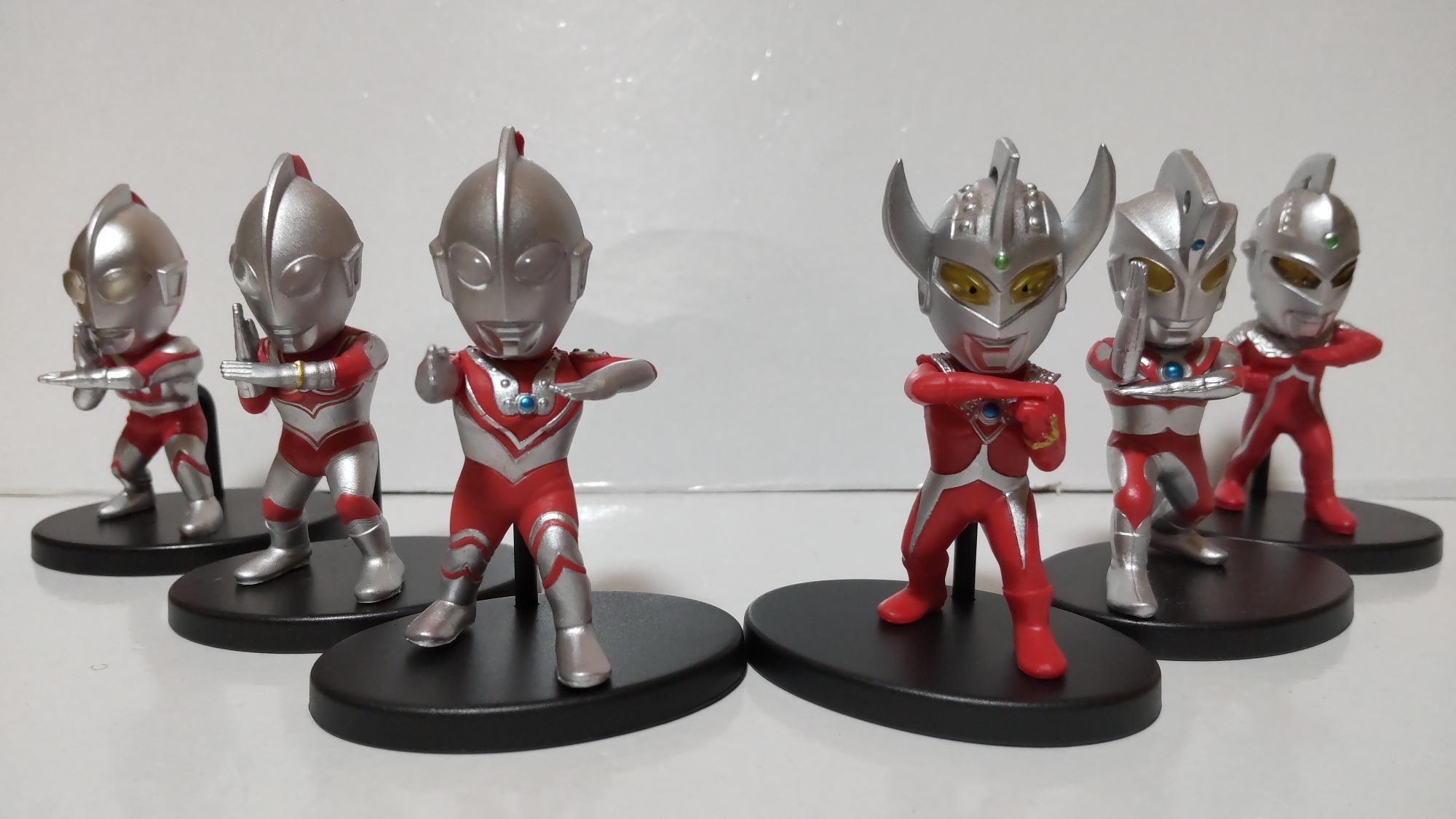 ウルトラ6兄弟　フィギュア（筆者撮影）