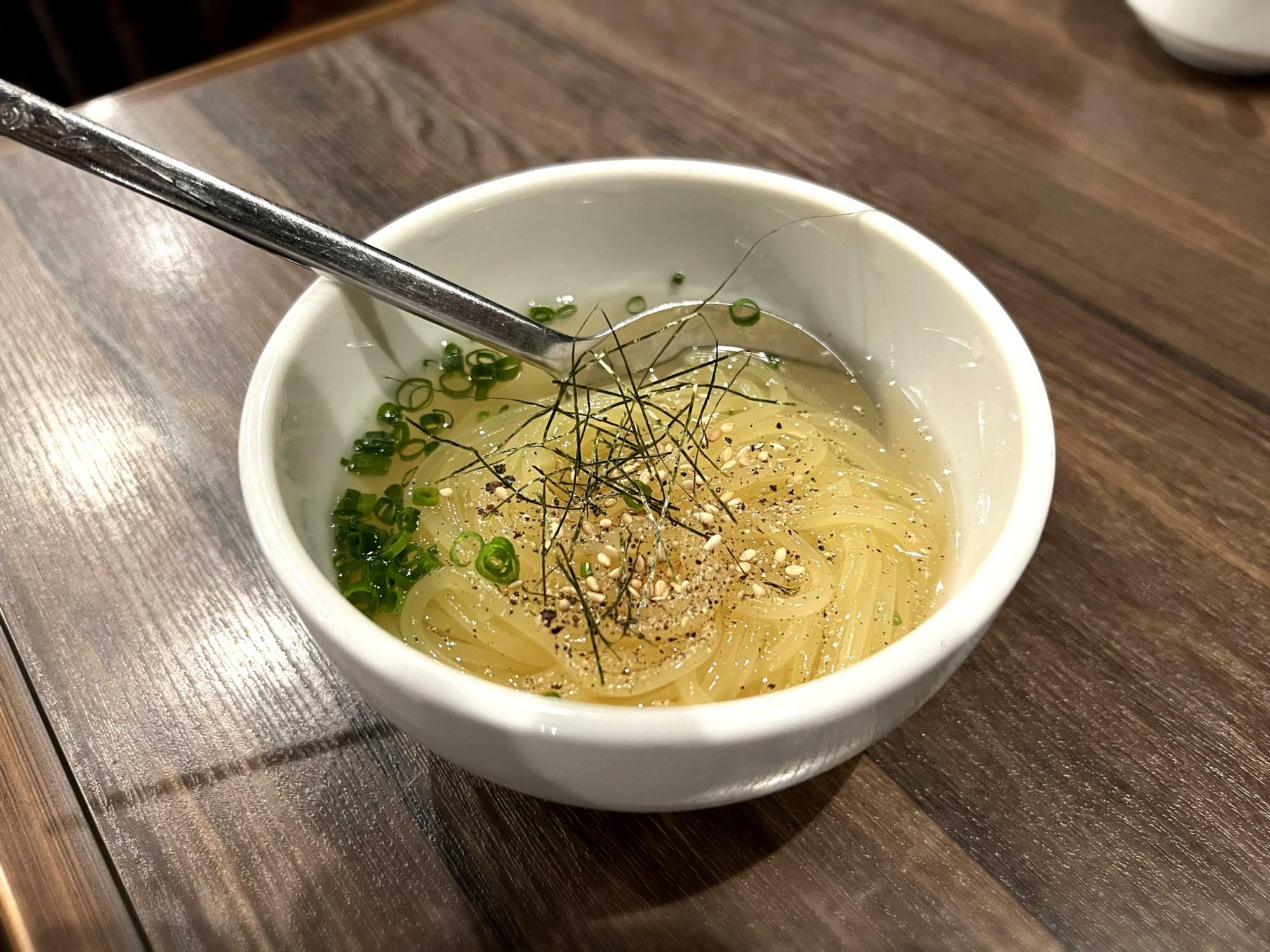 比内地鶏出汁の冷麺