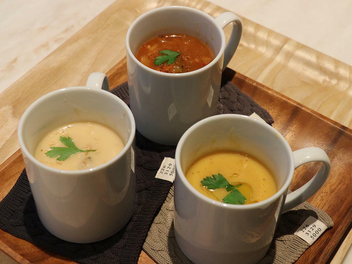3種類のスープ