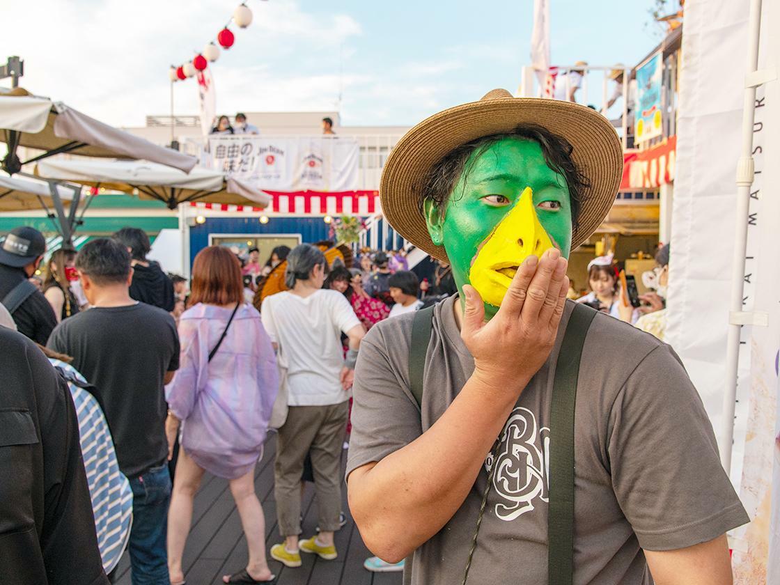 ｢河童メイク｣の参加者(過去開催時)