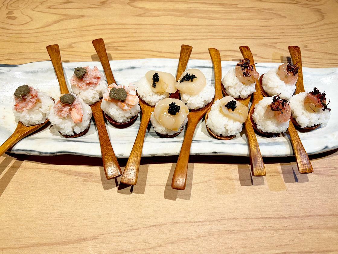 さじ寿司3種