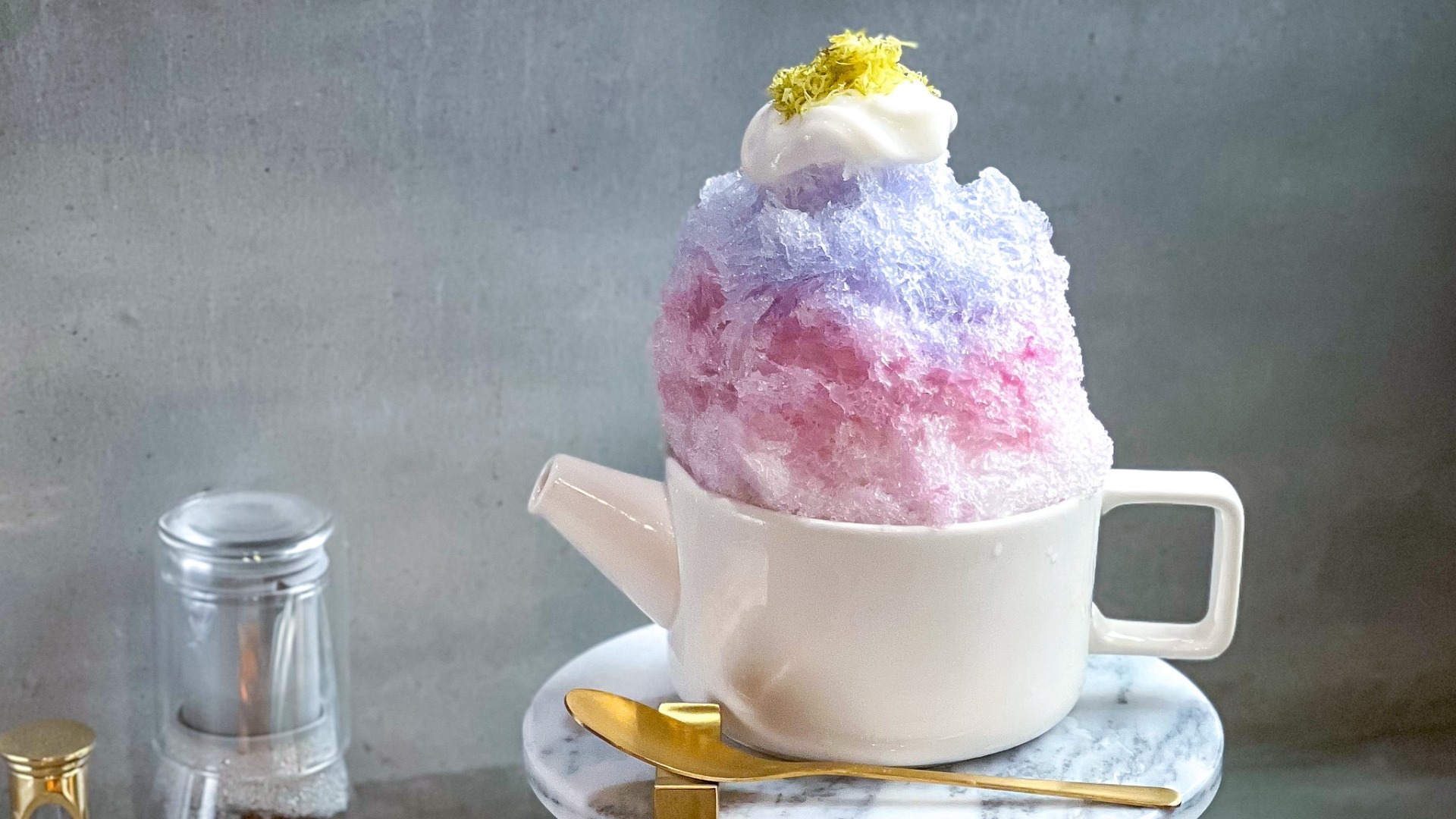 【大量まとめ売り】喫茶店シリーズ かき氷 ティータイム ランチ 大阪】紅茶専門店のかき氷!ポットの器もかわいい《紅茶美人+