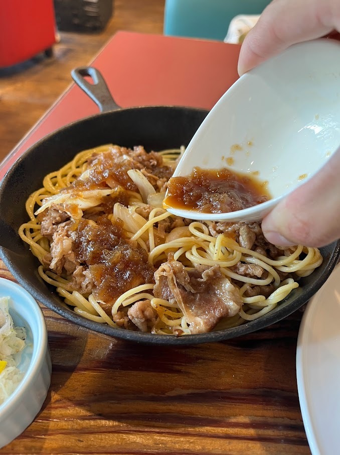 焼肉バタースパゲッティランチ　1,180円