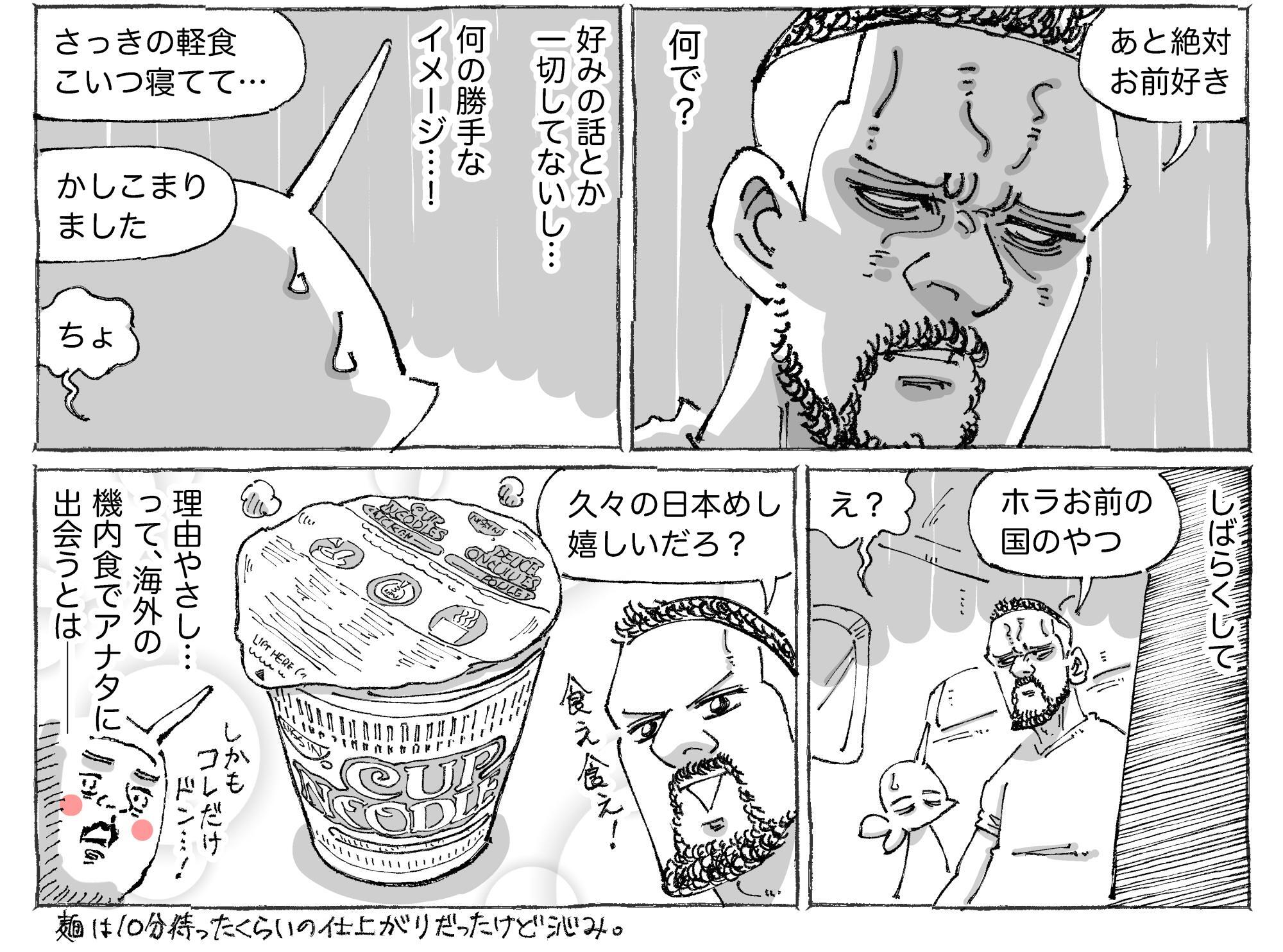 海外飛行機の機内食でまさかの日本のアレに出くわした。（五箇
