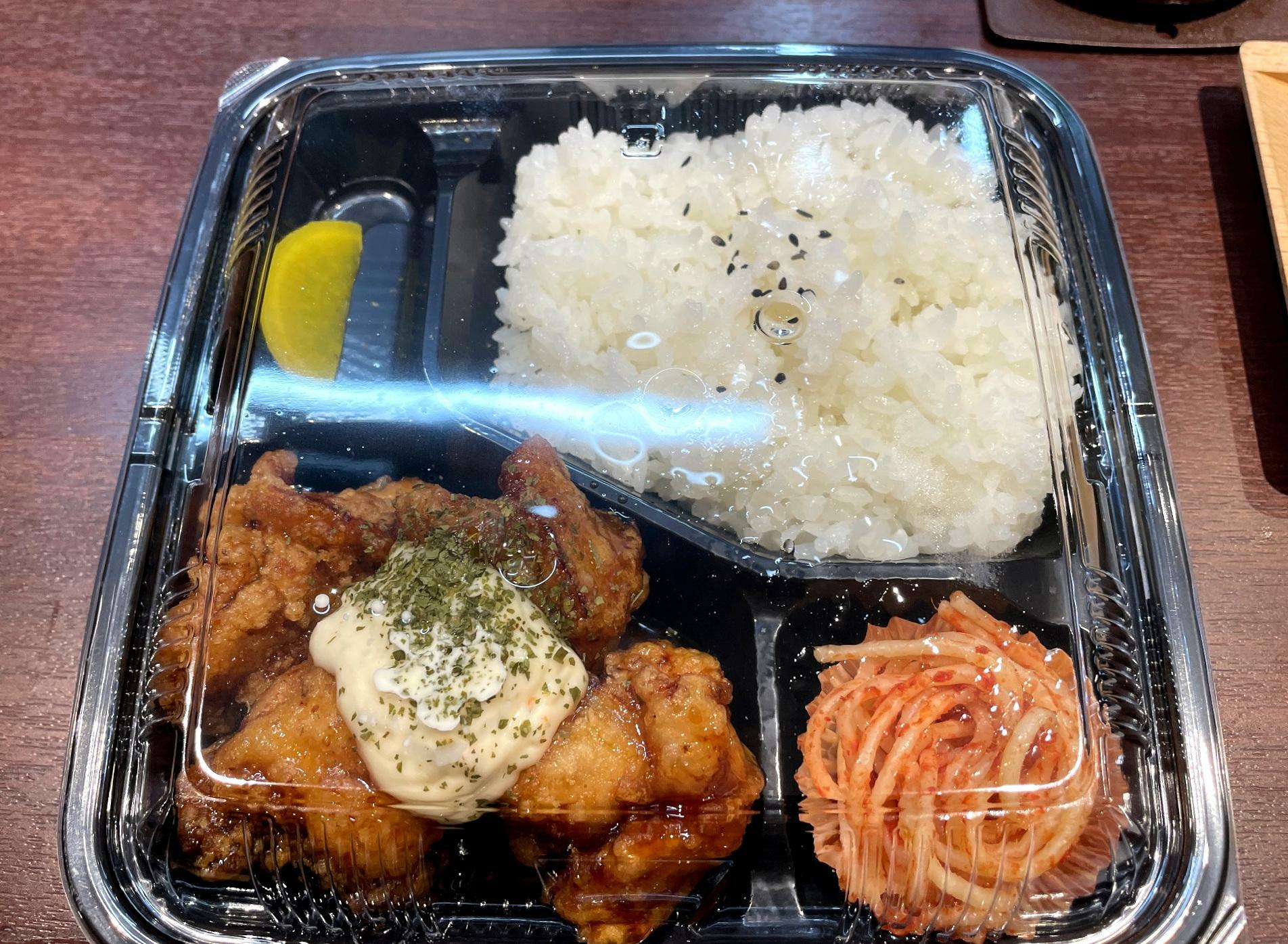 美味しそうなお弁当。