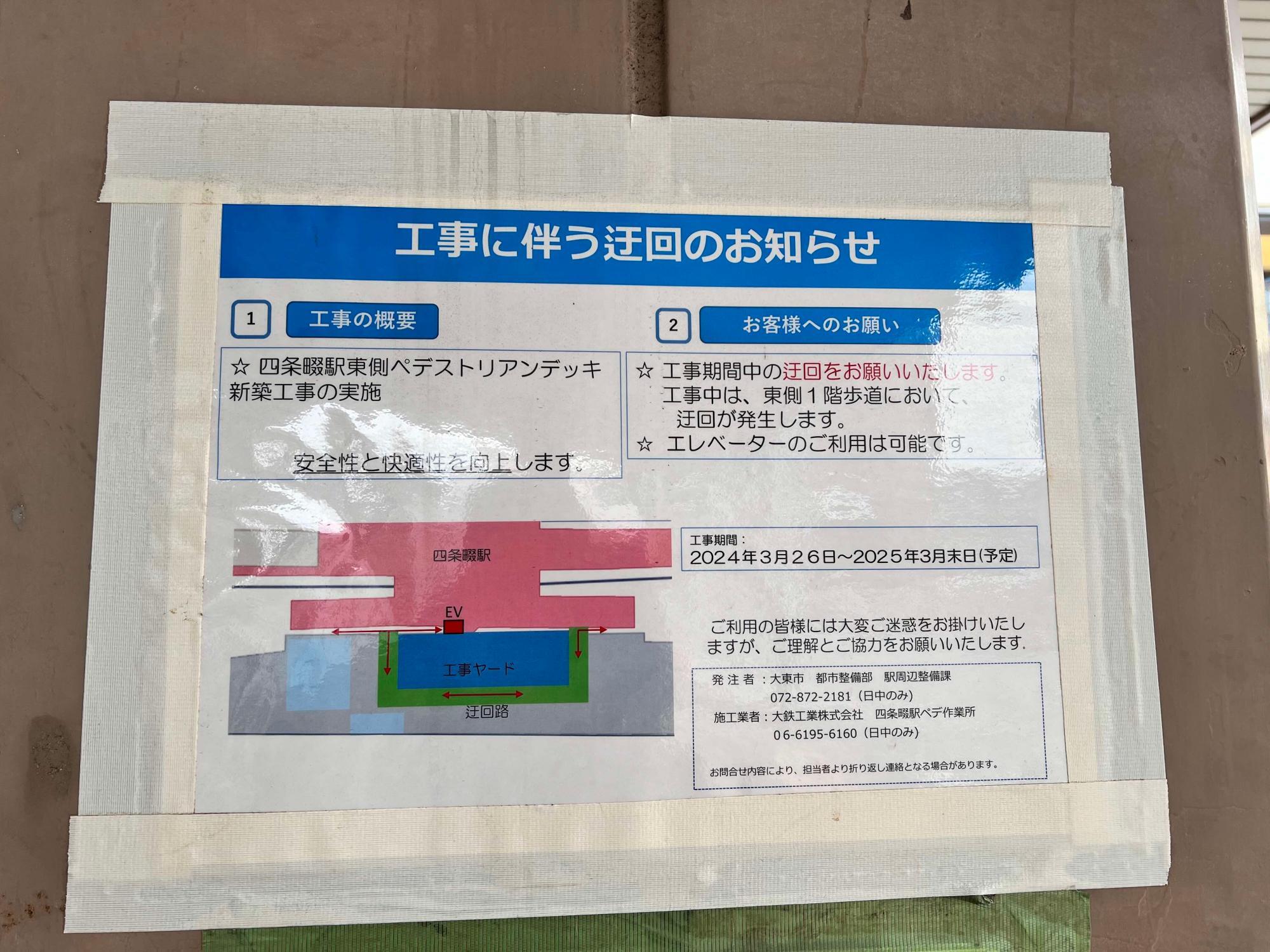 新築工事の掲示物