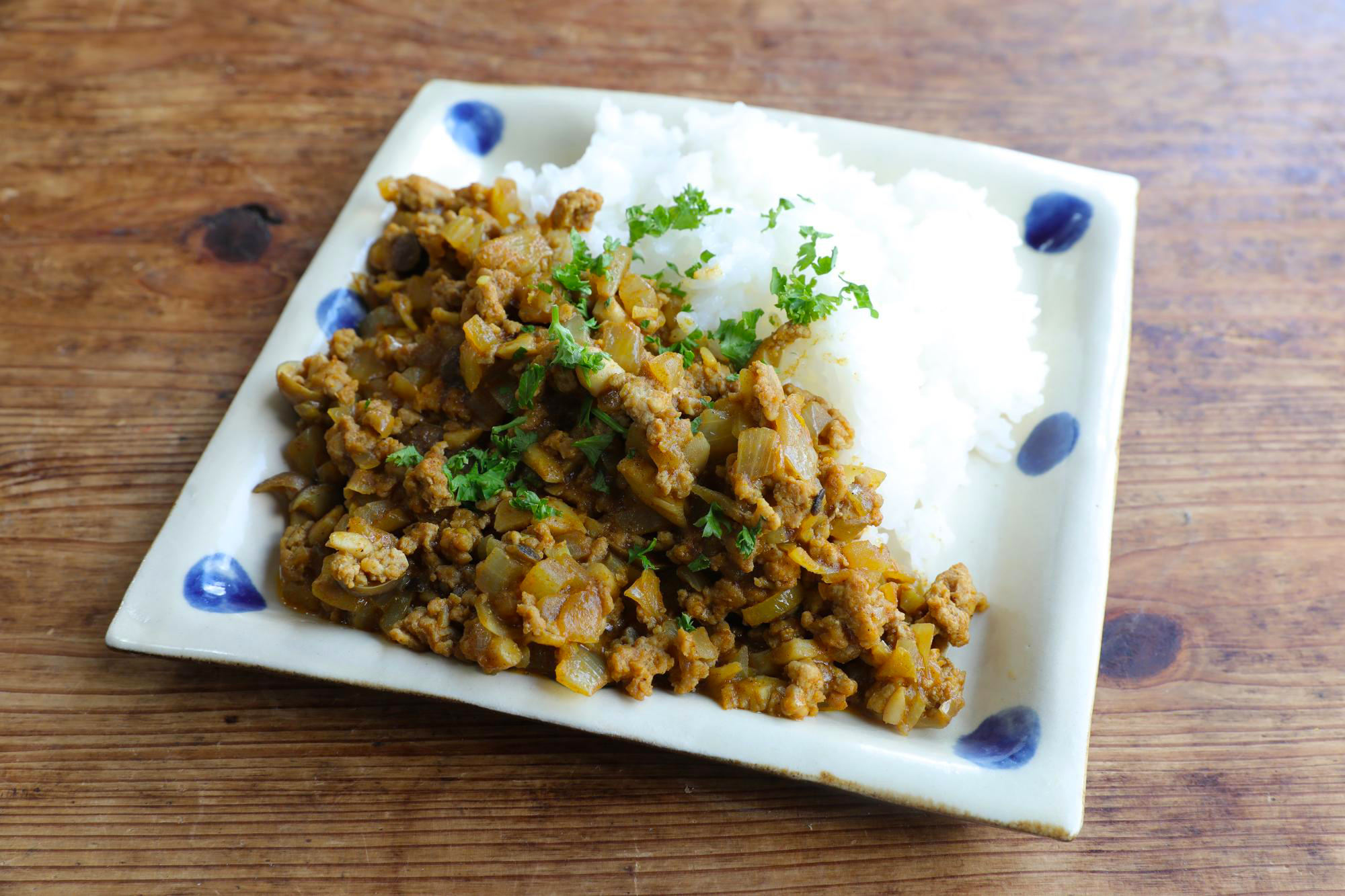 野菜たっぷりのキーマカレー