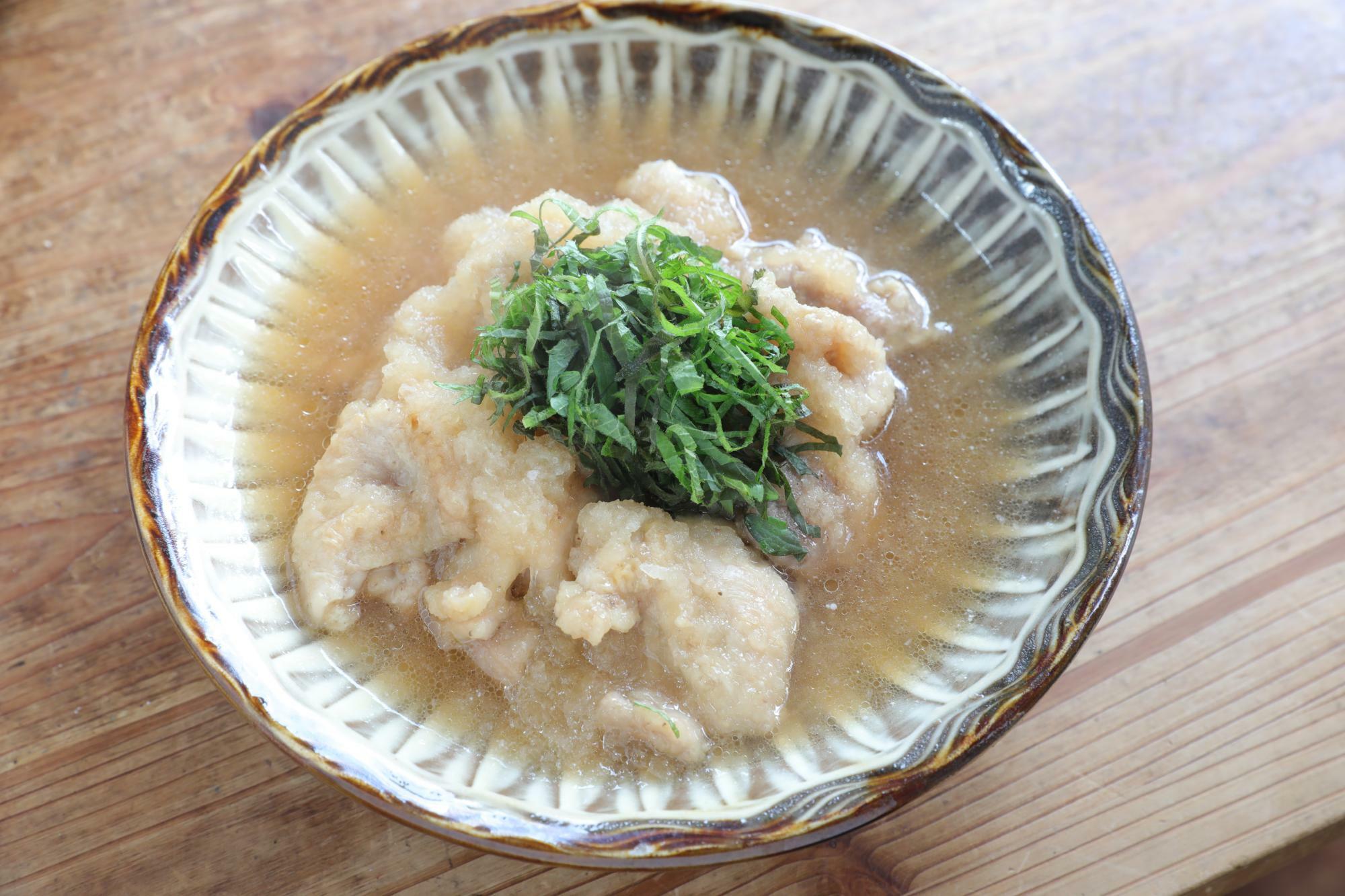 大葉香る、鶏肉のおろし煮