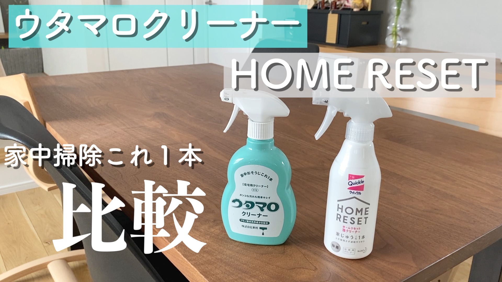 1本で家中掃除が出来ると噂の2つの洗剤を比べてみた！（hachi home