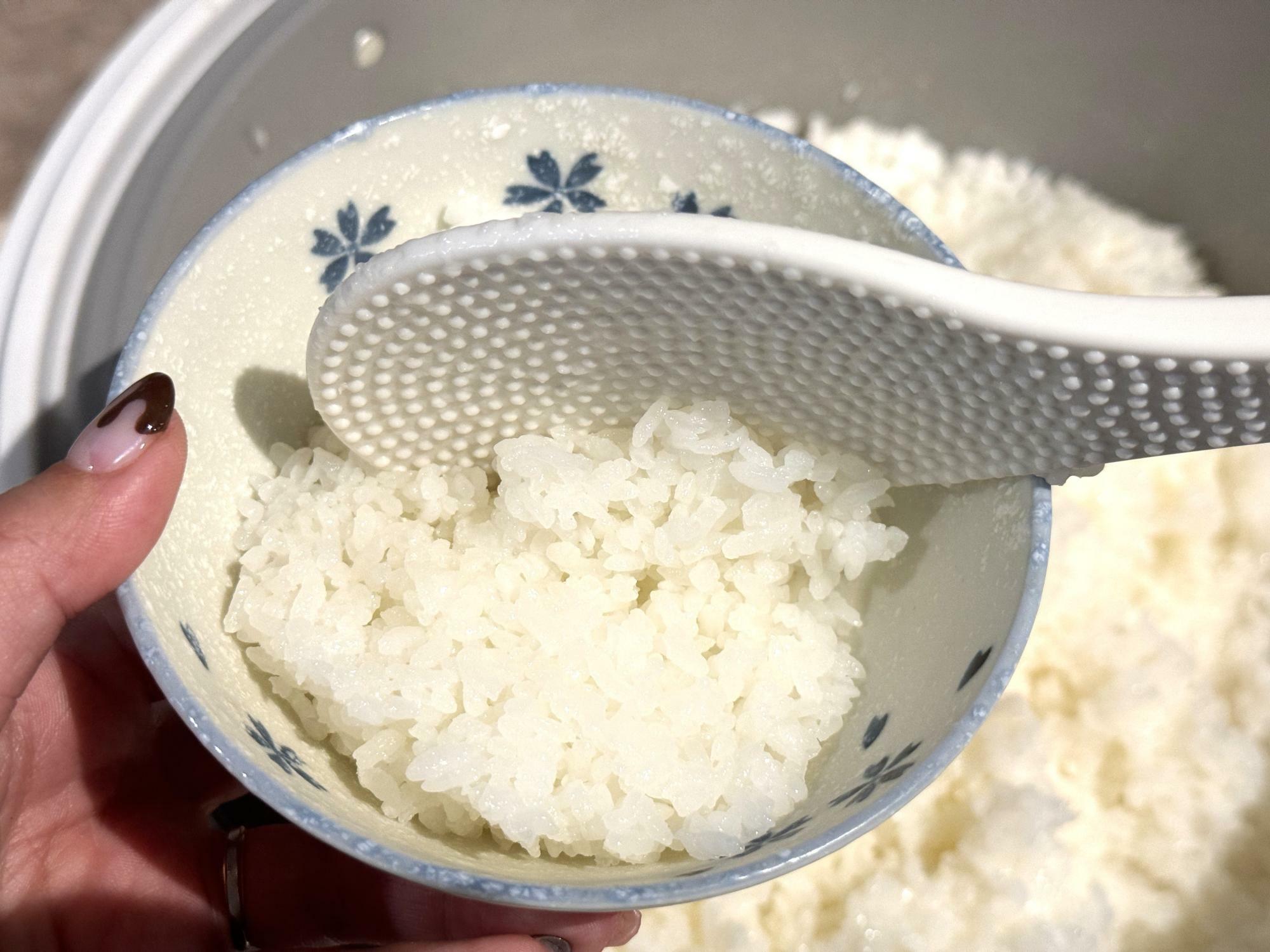 地元・三重県のお米を炊いた白米が自慢