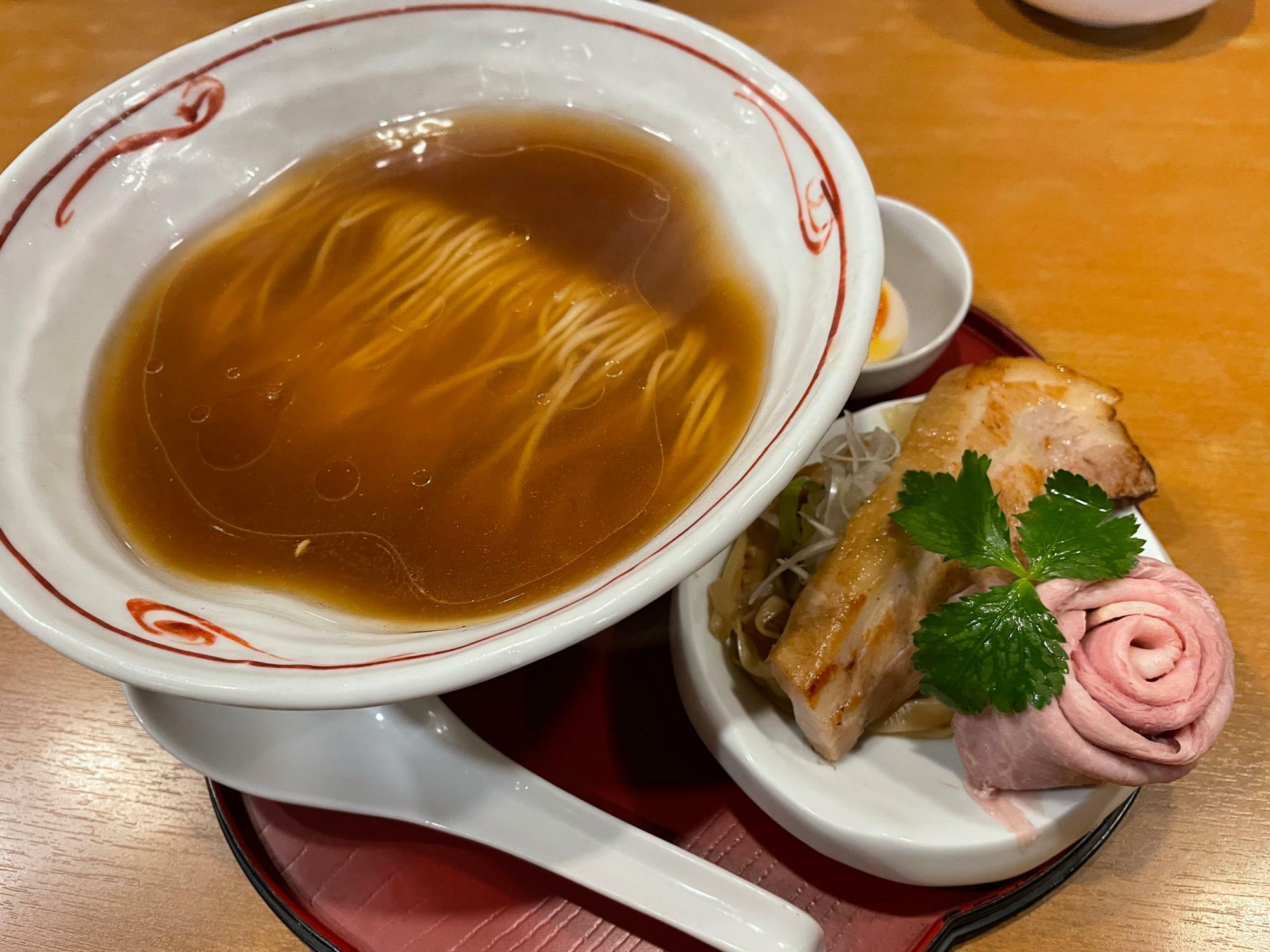 しじみの風（醤油味）トッピング 味玉半分 50円