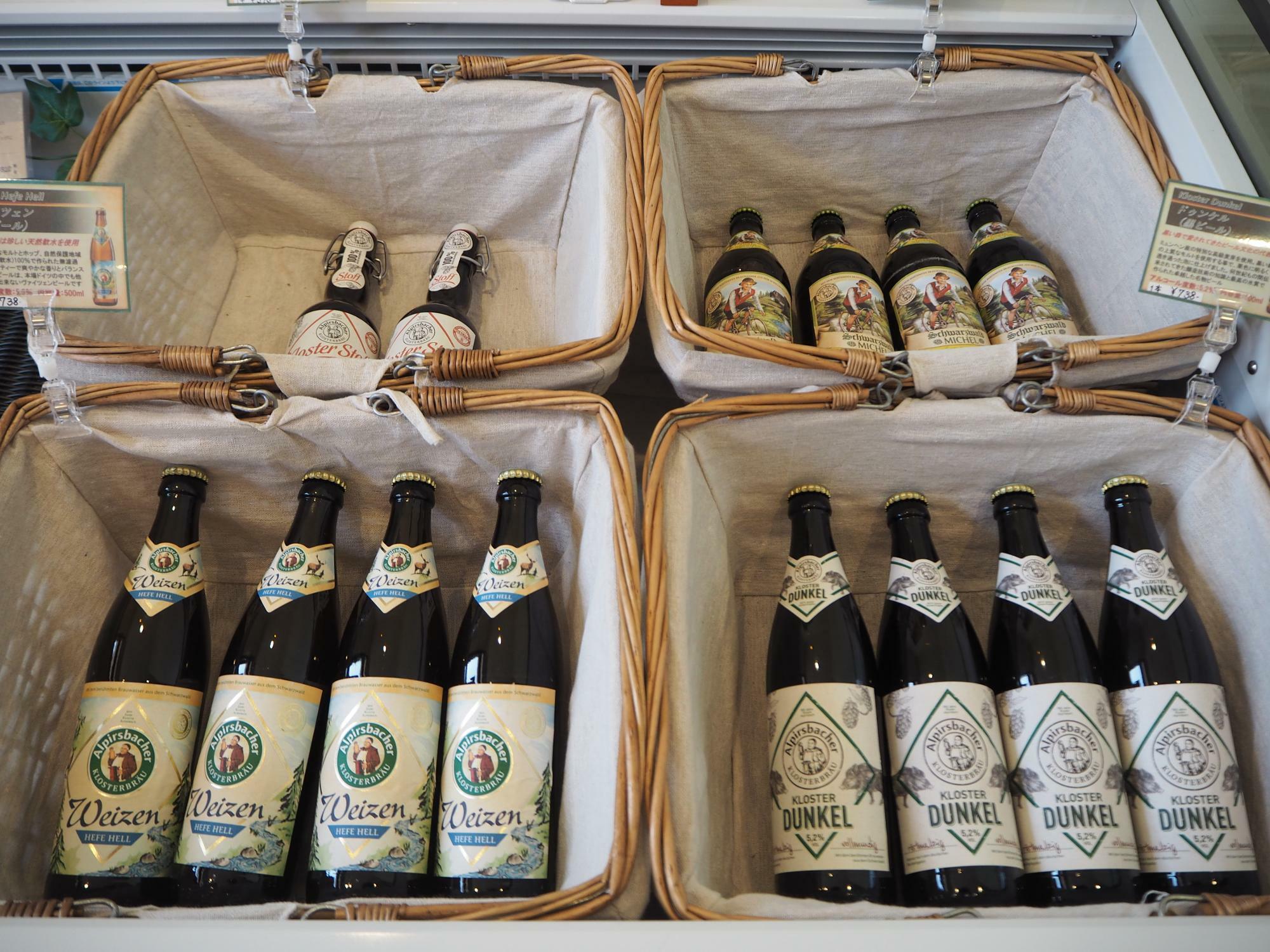 ドイツの地ビールは他ではなかなか購入できない商品ばかり。