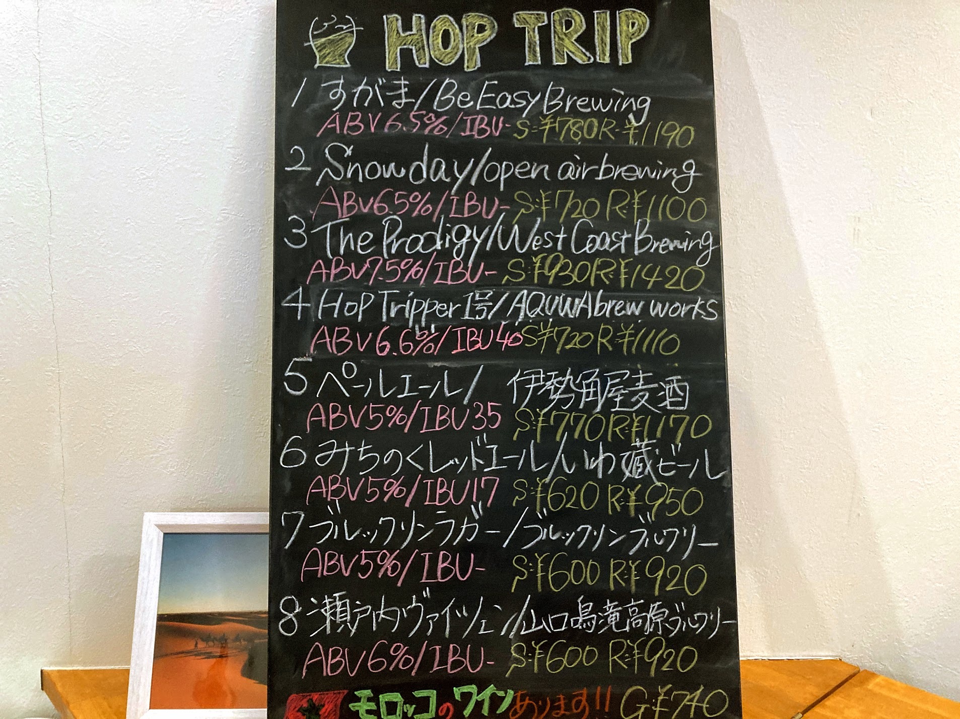 ４番のHop Tripper１号というのがオリジナルビールです