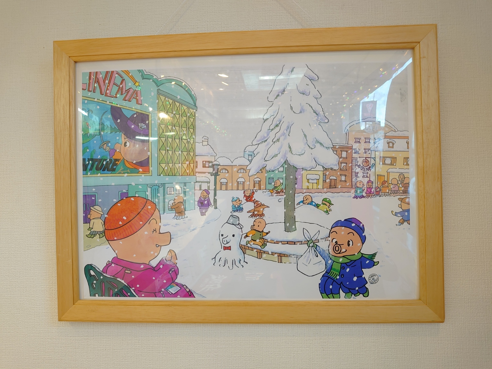 「かぜの子チェーン宮千代店」店内に飾ってあった絵画