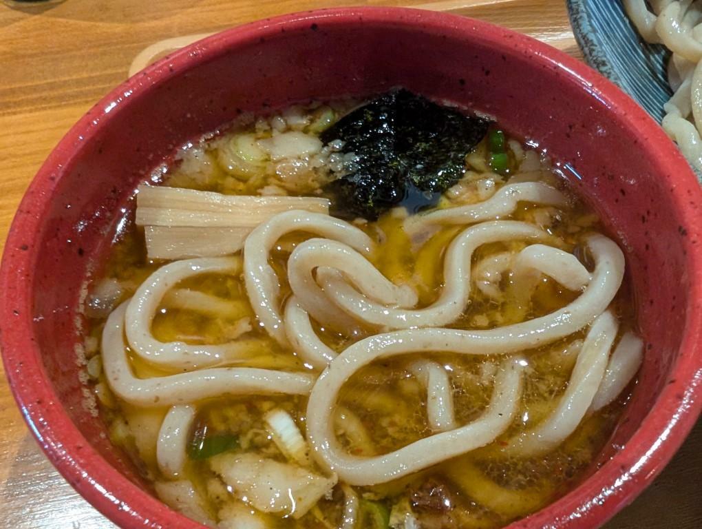 極太麺、投入の図