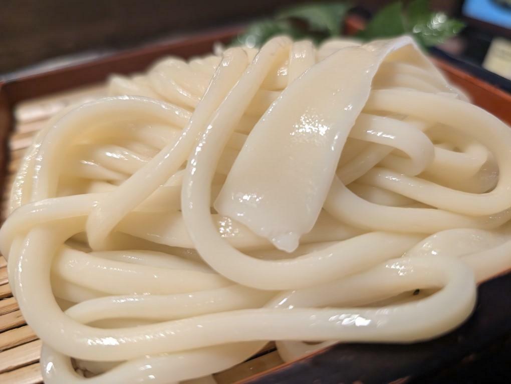 手延べうどんのアップ画像