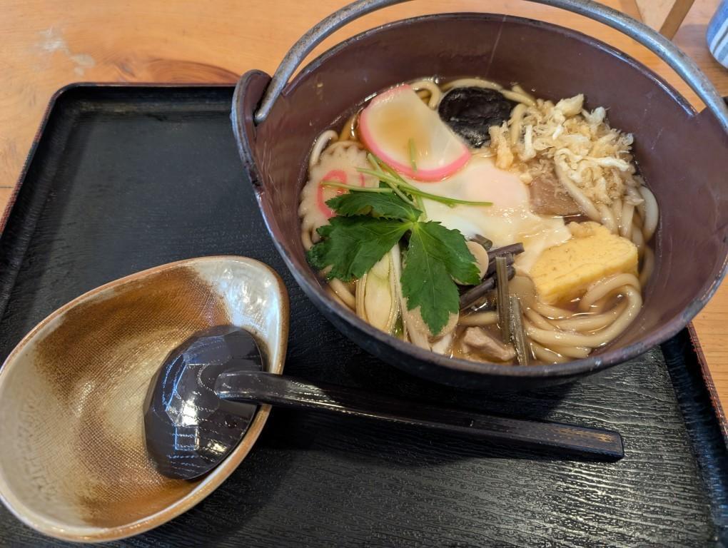 なべやきうどん（並）着丼です！