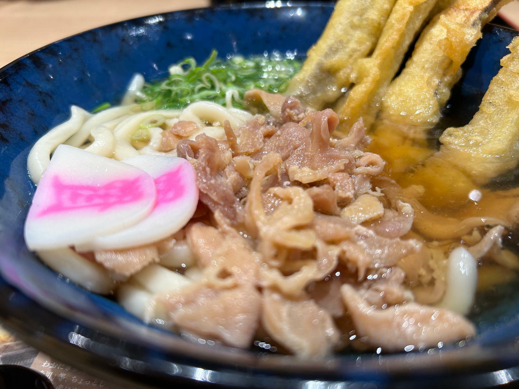 かしわごぼ天うどん