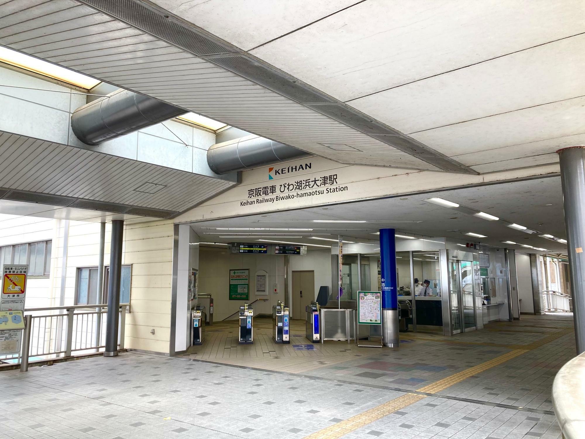 ※発着・受付は京阪電車「びわ湖浜大津駅」。2023年6月撮影