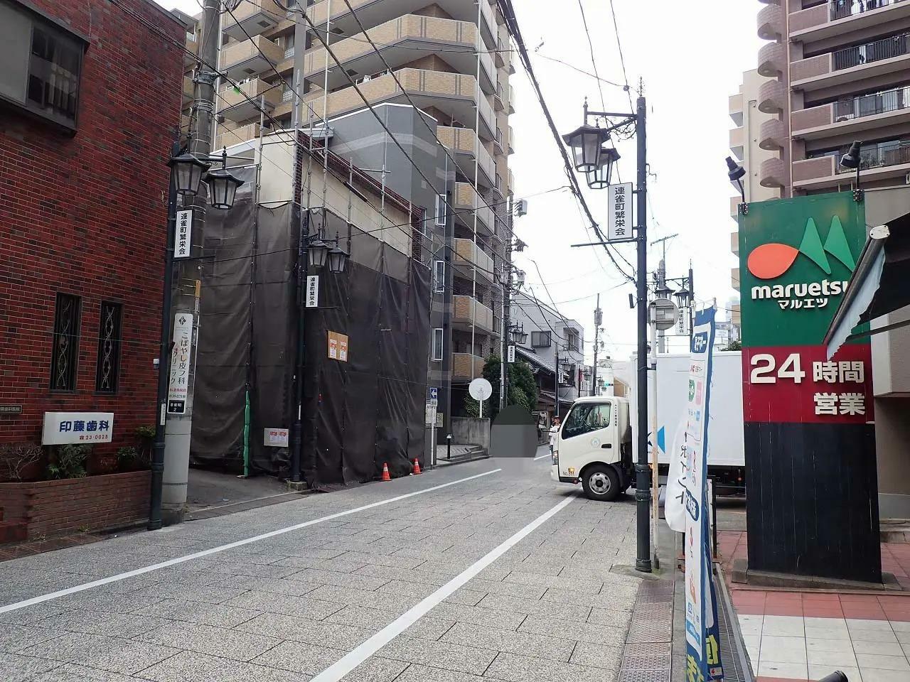 店舗の場所は川越駅から徒歩約20分です