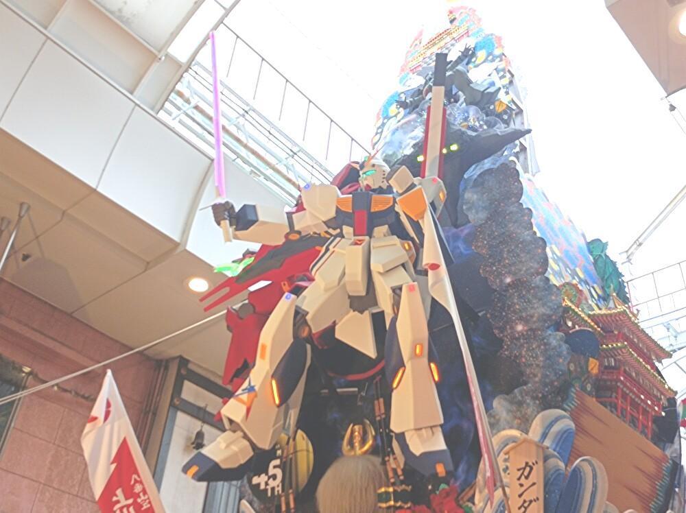 博多祇園山笠　ff νガンダム　てぬぐい 博多祇園山笠 ff νガンダム てぬぐい 博多祇園山笠 × ff ν