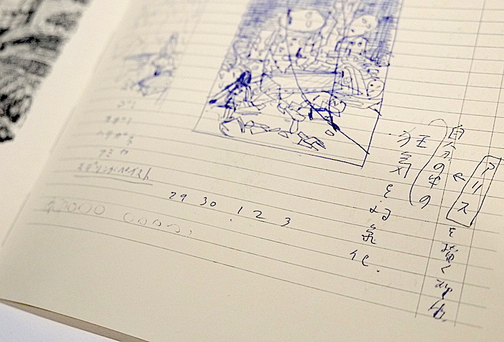 横尾さんの日記より。アリスを描く理由に「自分の中の狂気を対象化」