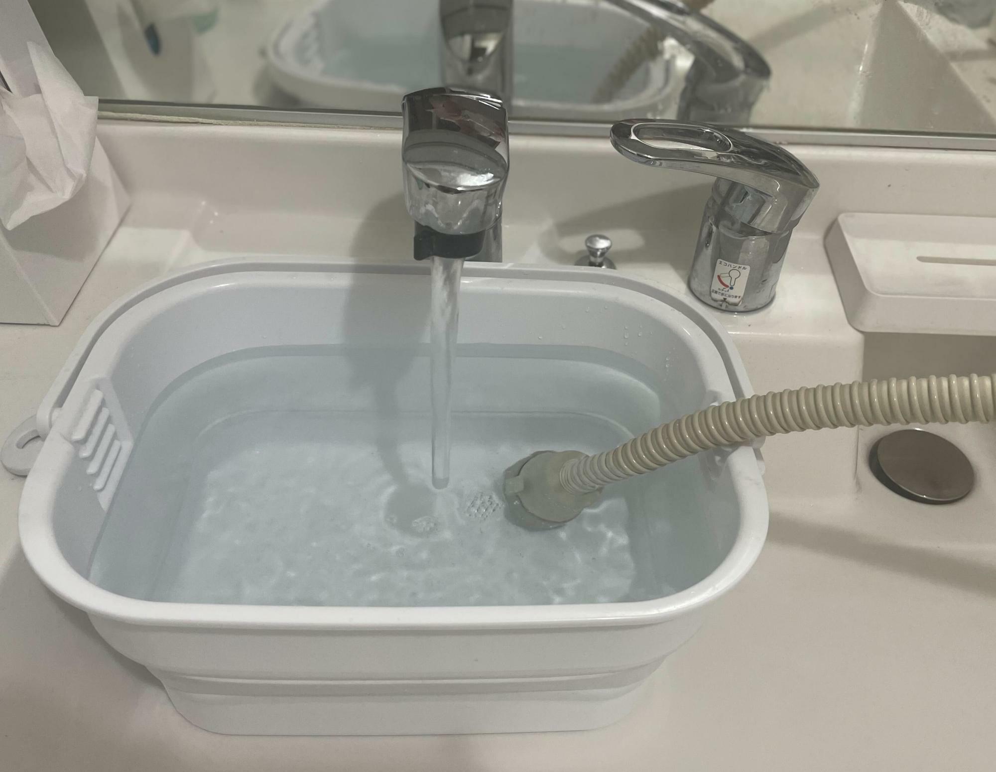 お風呂の残り湯には雑菌が含まれるので推奨しません