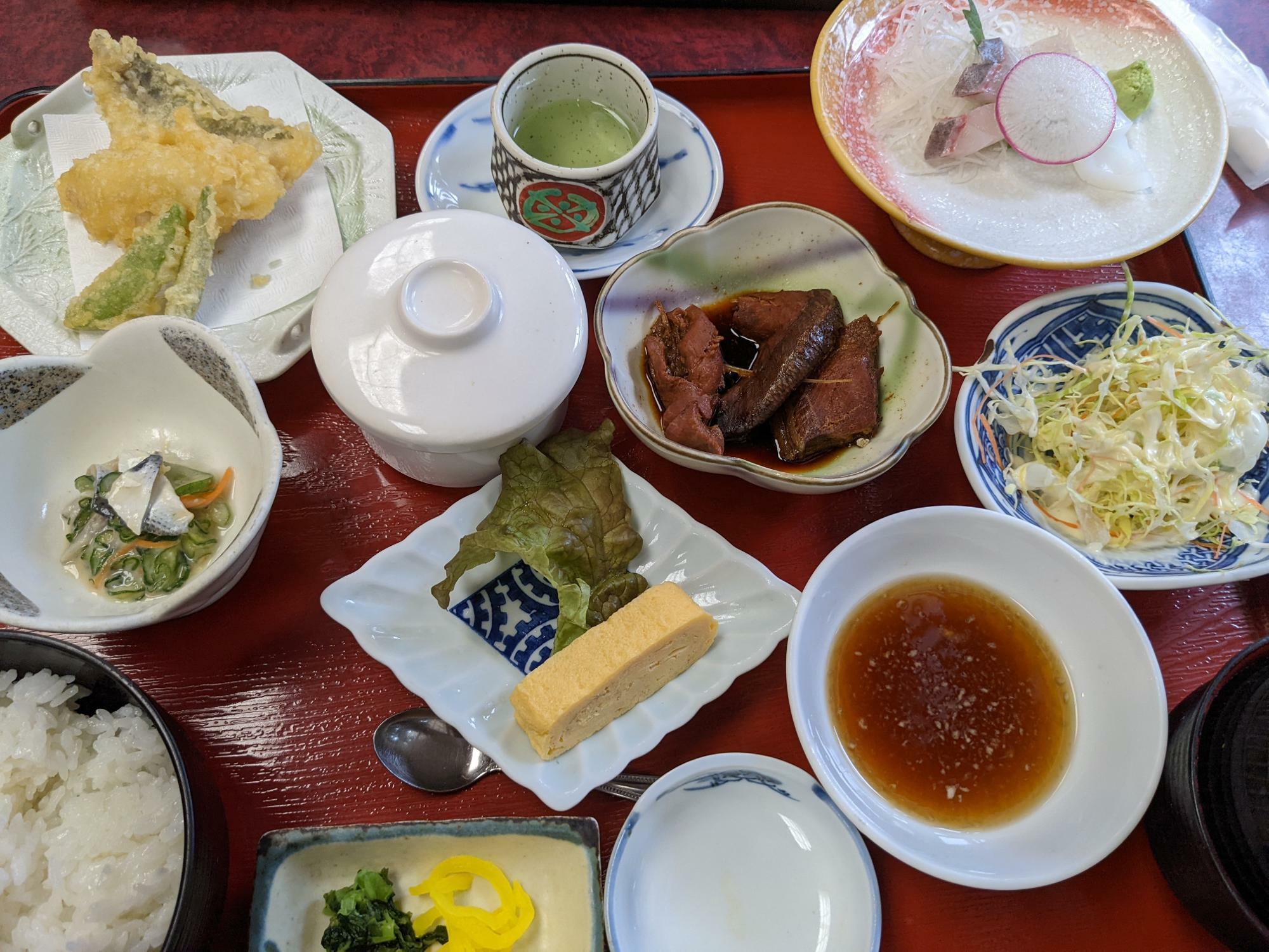 いけす海幸の食事