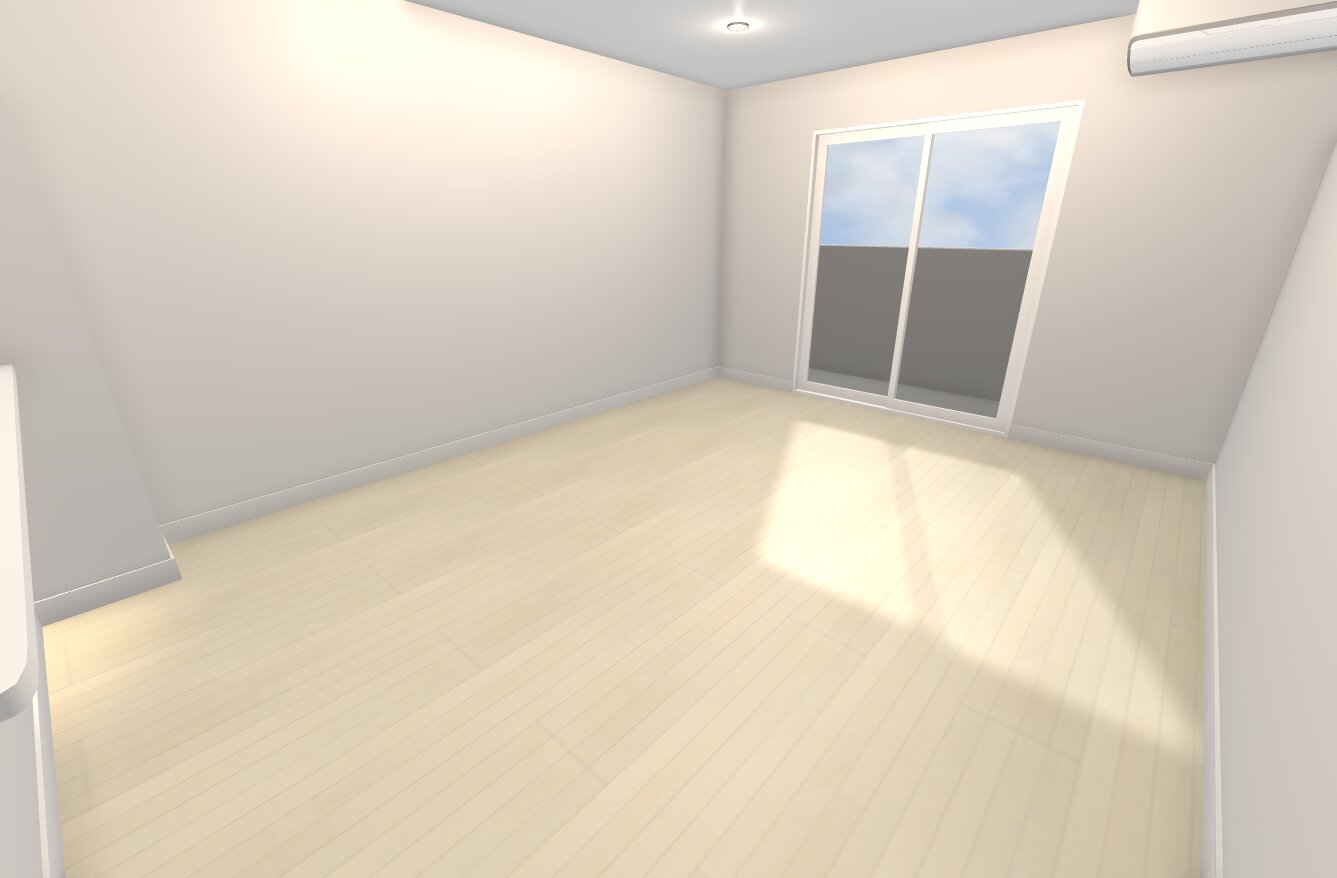 白い床のお部屋
