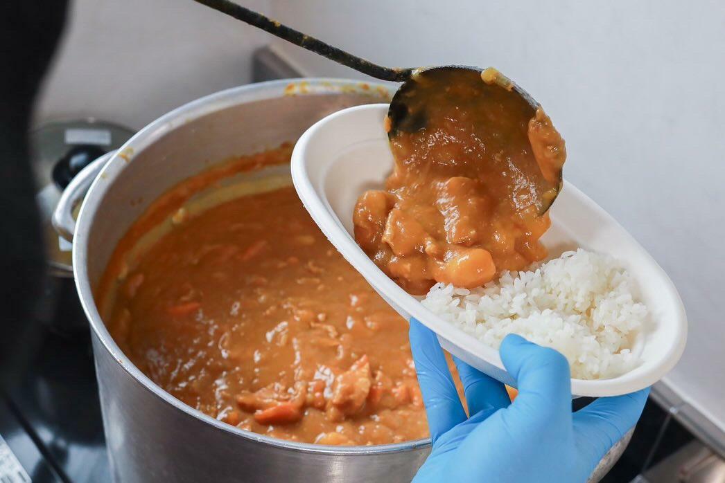 前回のメニューはカレーライスでした（画像提供：にこにこ地域食堂）