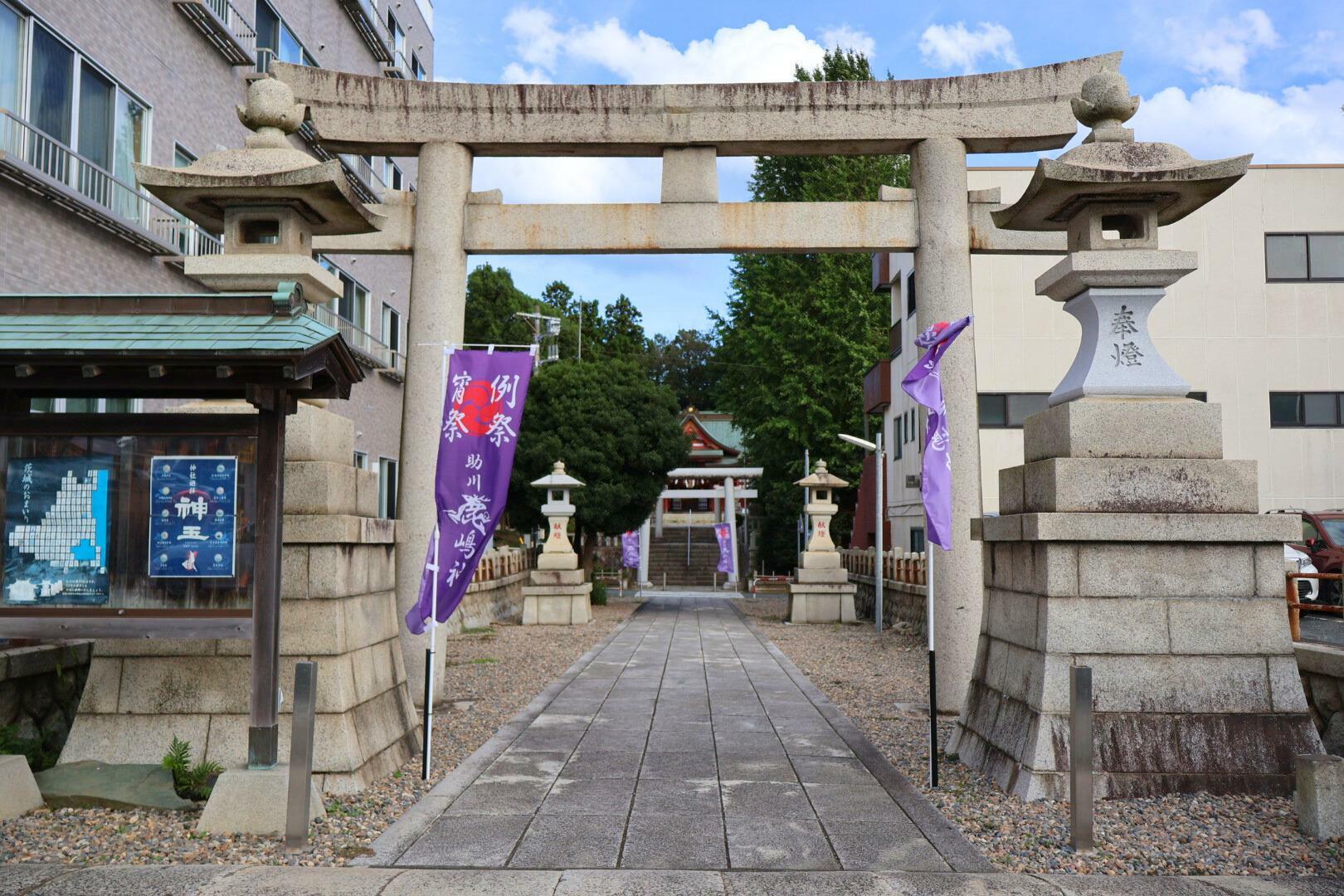 助川鹿嶋神社参道