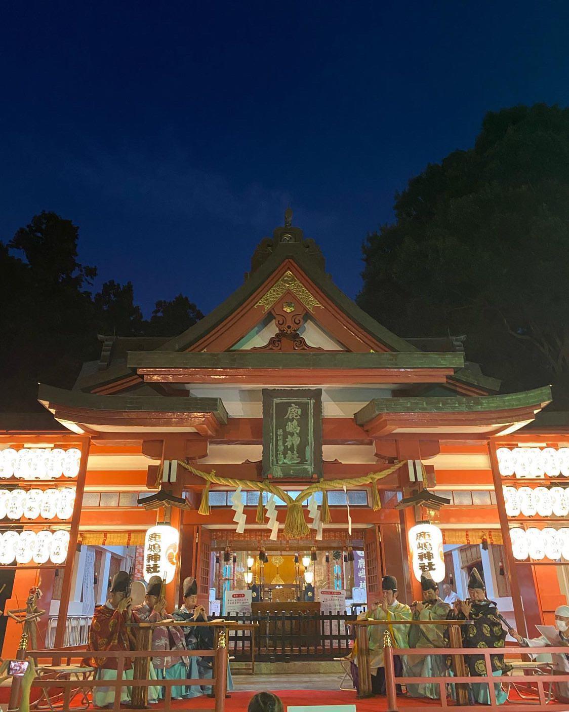 雅楽演奏（写真提供：助川鹿嶋神社）