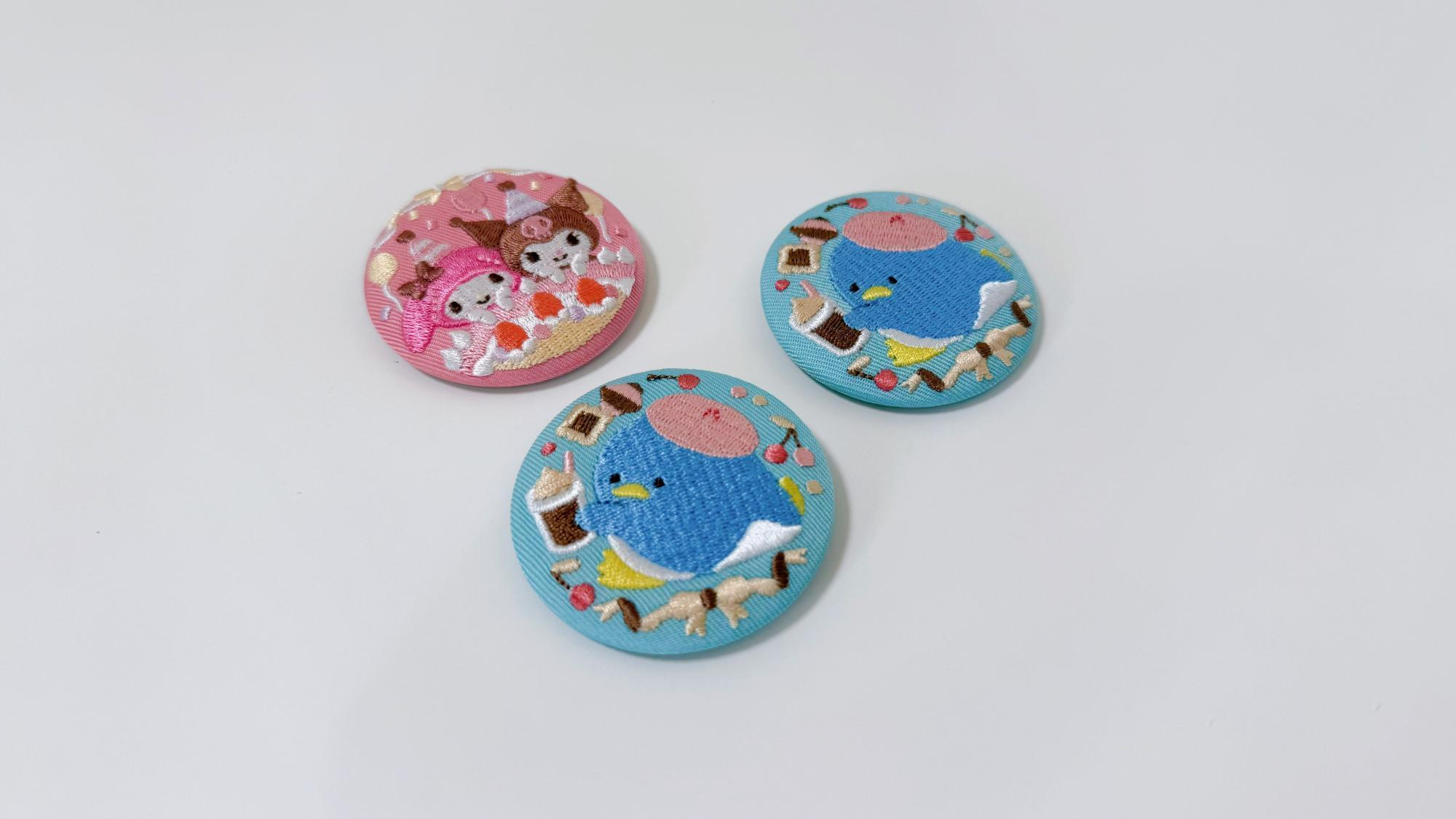 超お得‼️サンリオ刺繍缶バッチ サンリオキャラクターズ 刺繍缶バッジビスケット3｜発売日：2025