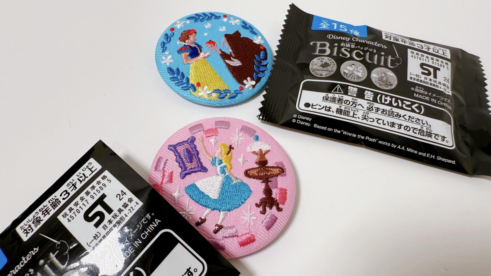 Disney Characters 刺繍缶バッジビスケット(再販）｜発売日