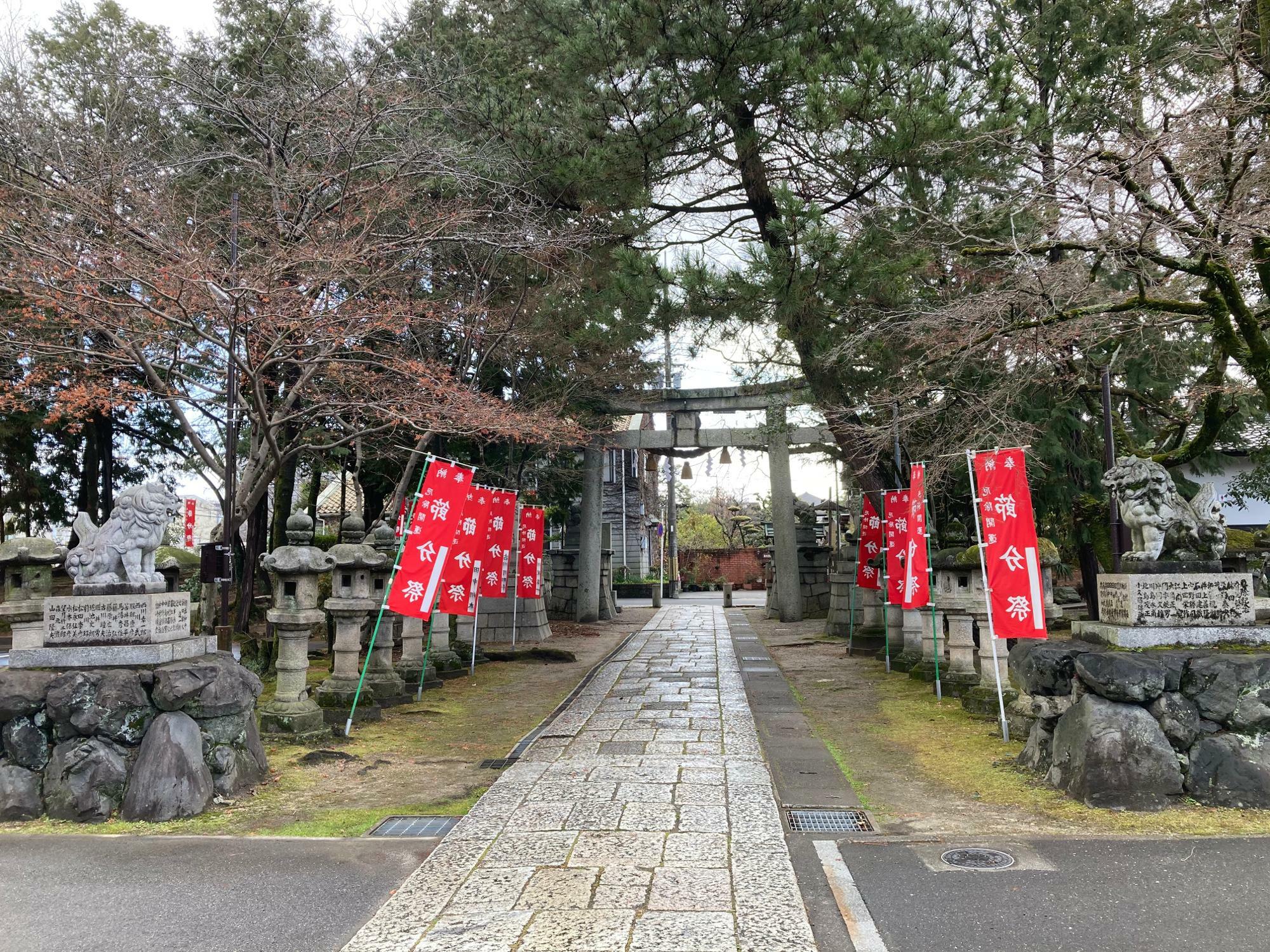 ※こちらは、「立木神社」の様子。 2021年1月撮影。