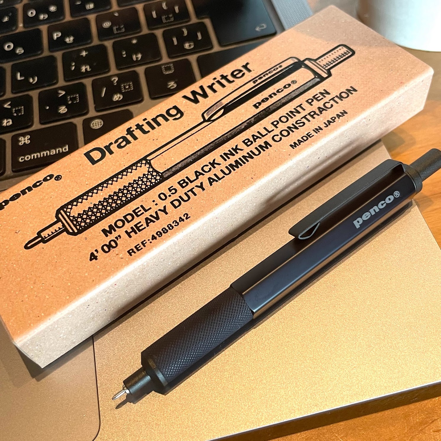 手帳に寄り添うボールペン！pencoの「Drafting Writer」サイズ感と書き