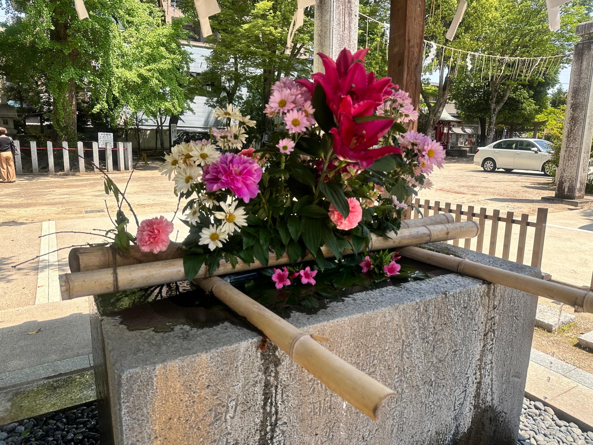 日吉神社の手水舎