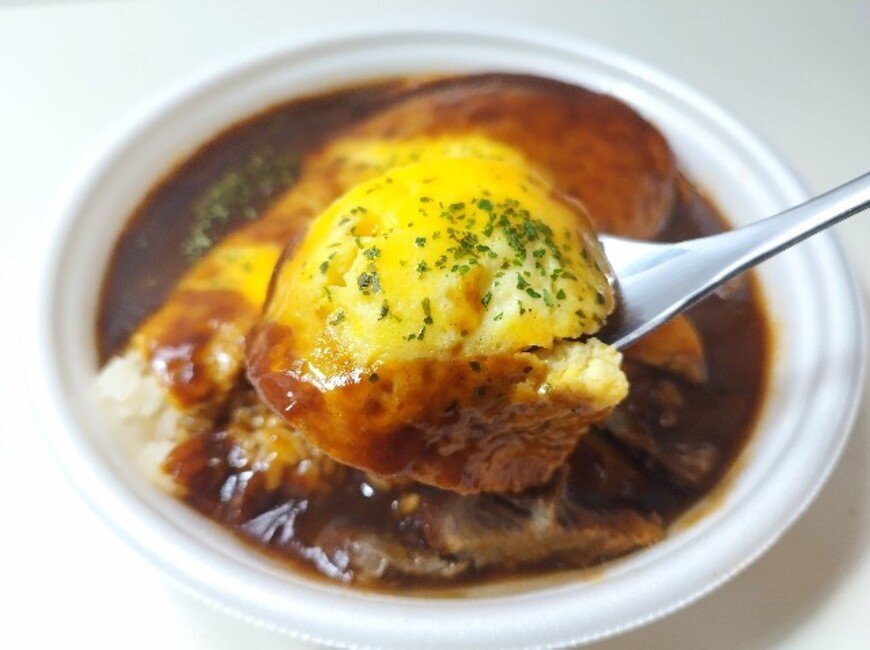 一点物【食品サンプル】ビーフシチュー　オムライス 実物大　新品未使用 実食！三國シェフ監修ビーフシチューオムライス（セブン