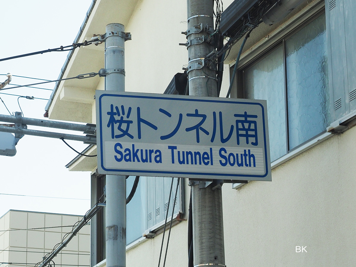 国玉通の交差点の名称は「桜トンネル南」。