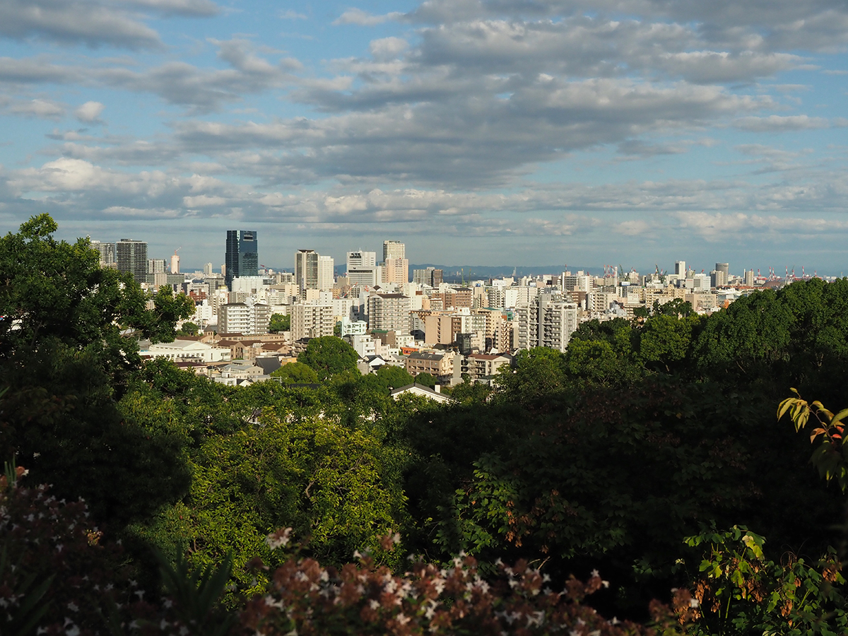 会下山公園から眺める神戸の街。