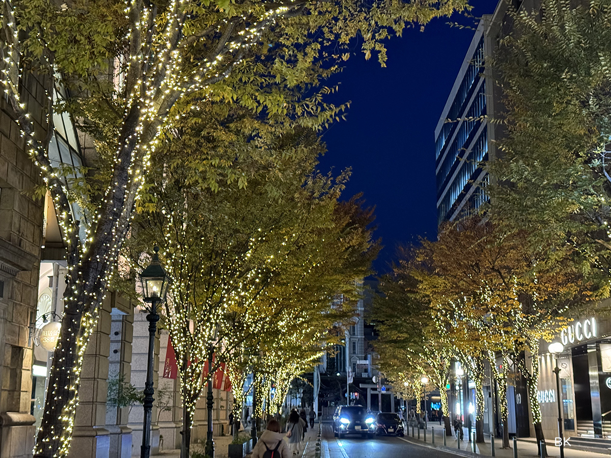 大人の雰囲気で楽しめる旧居留地のイルミネーション。